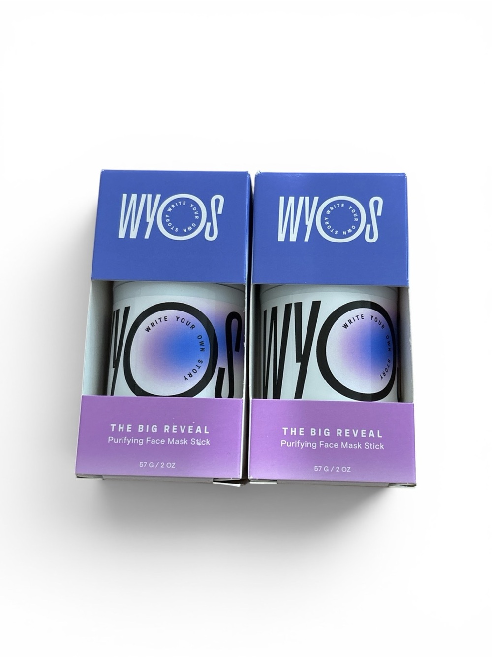 WYOS The Big Reveal Purifying Face Mask Stick - set of 2